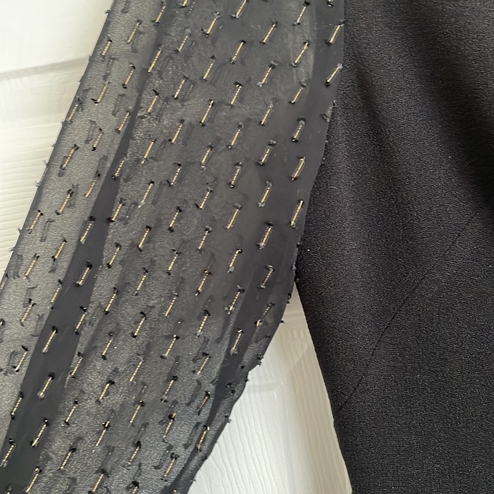 Ann Taylor black dress with sleeve detailing